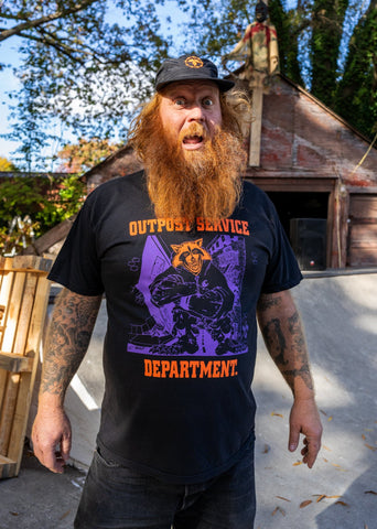 Outpost Service Department Youth Crew T SS Black