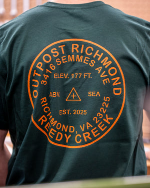 Outpost Richmond Benchmark Reedy Creek T-shirt