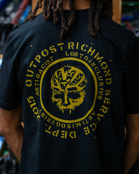 Outpost Service Dept.  "For Those Who Wench Tomorrow" T Shirt Black