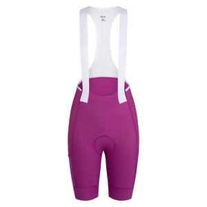Rapha Women's Brevet Element Bib Shorts 
Amethyst White Alyssum