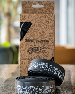 Affinity x Keith Haring b&W bar tape