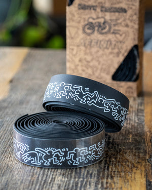 Affinity x Keith Haring b&W bar tape