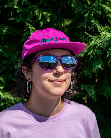 Outpost A.S. Gruppetto Sportivo 6-panel Hat Bright Pink Nylon