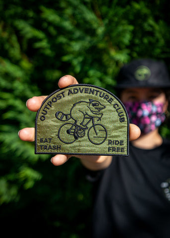 Outpost Adventure Club Eat Trash Ride Free Patch